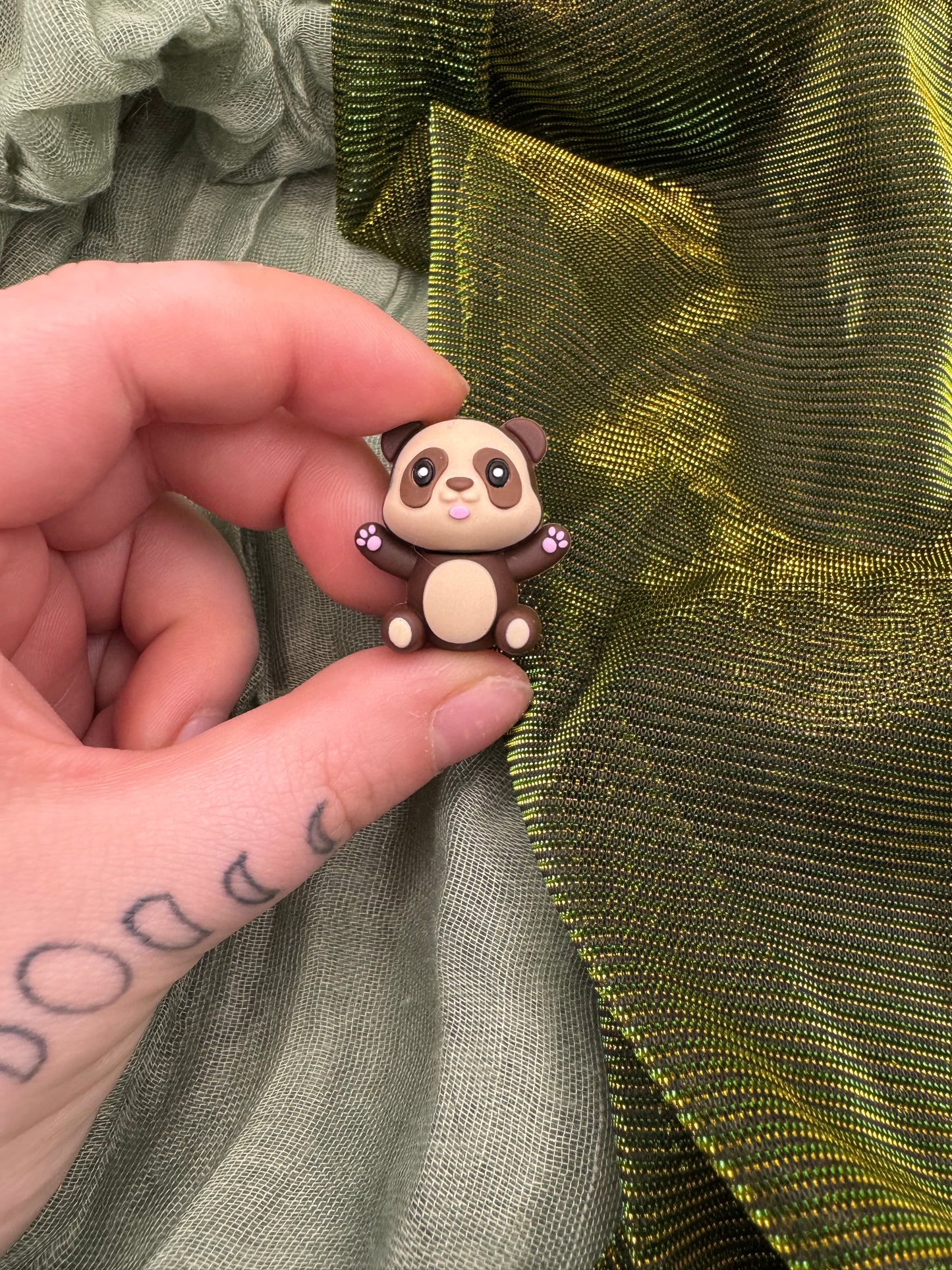 Panda bear 3D crochet hook