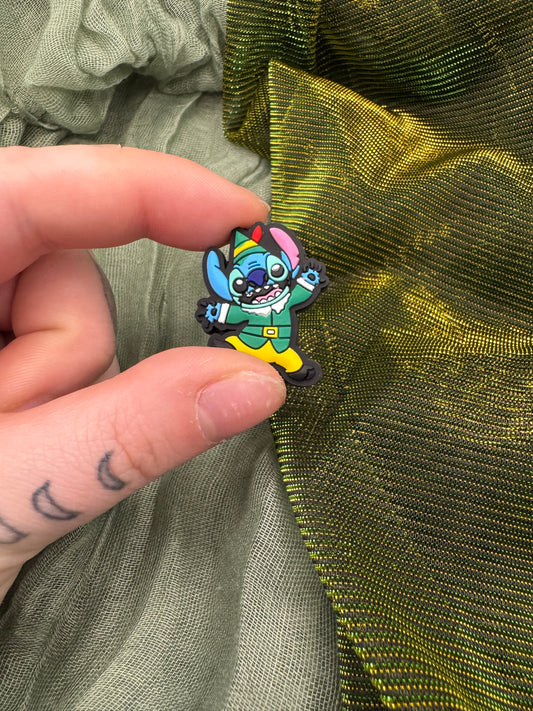 Blue alien elf crochet hook