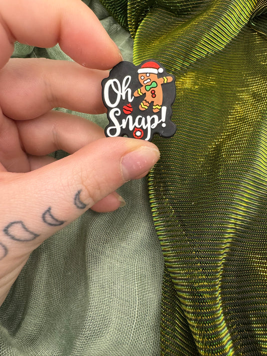 Gingerbread "Oh snap" crochet hook