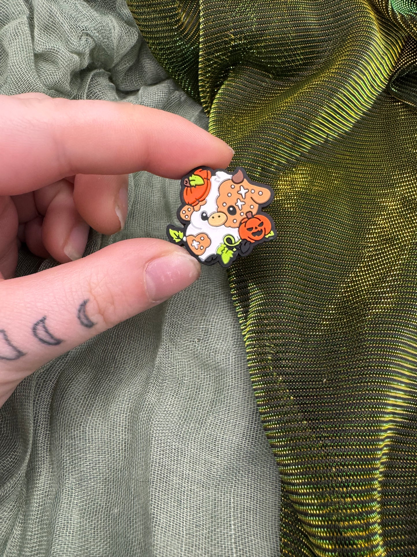 Pumpkin cow crochet hook