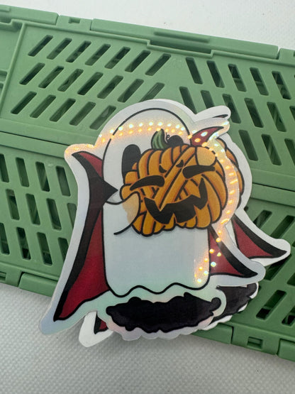 Ghost Halloween sticker