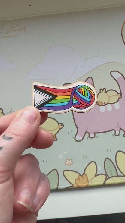 Pride wooden pin