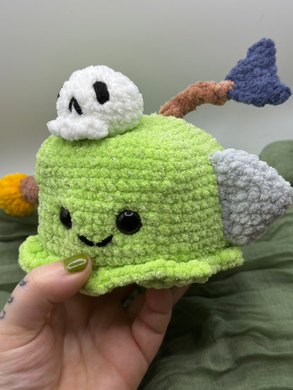 Gelatinous cube plushie pre-made
