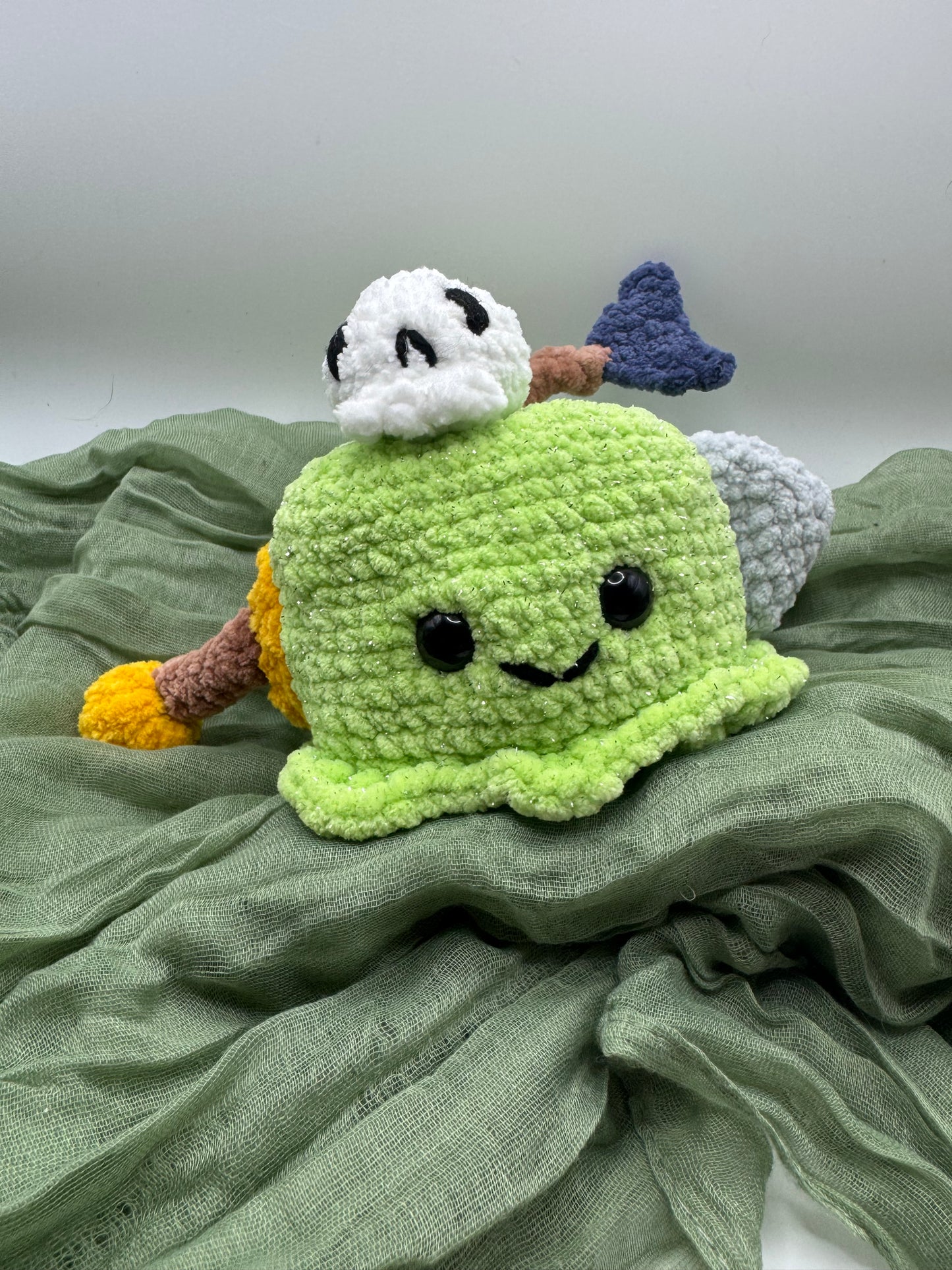 Gelatinous cube plushie pre-made