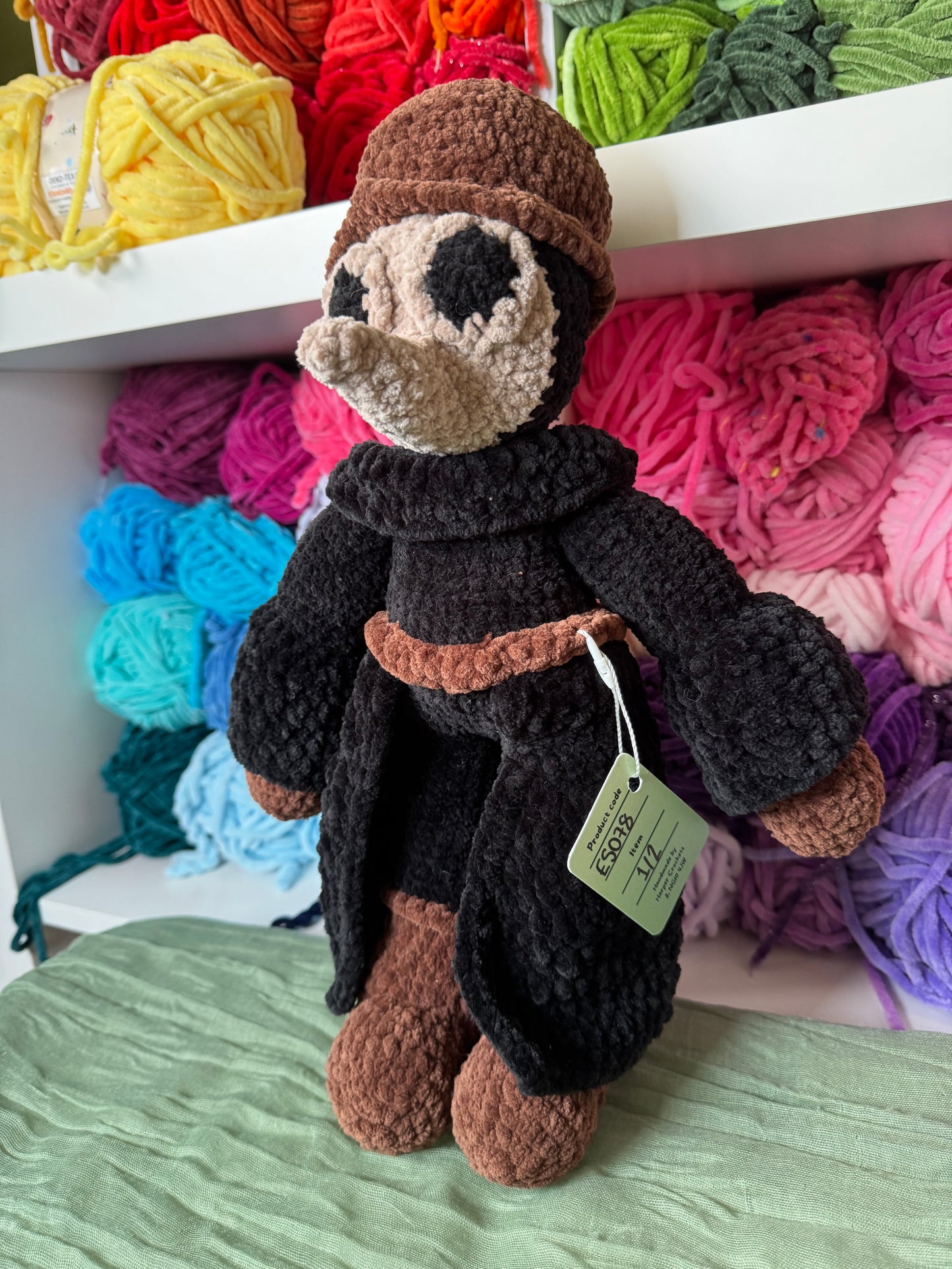 Plague doctor plushie pre-made