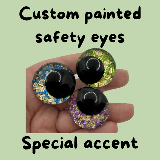 Speciality hand painted safety eyes 20-35mm