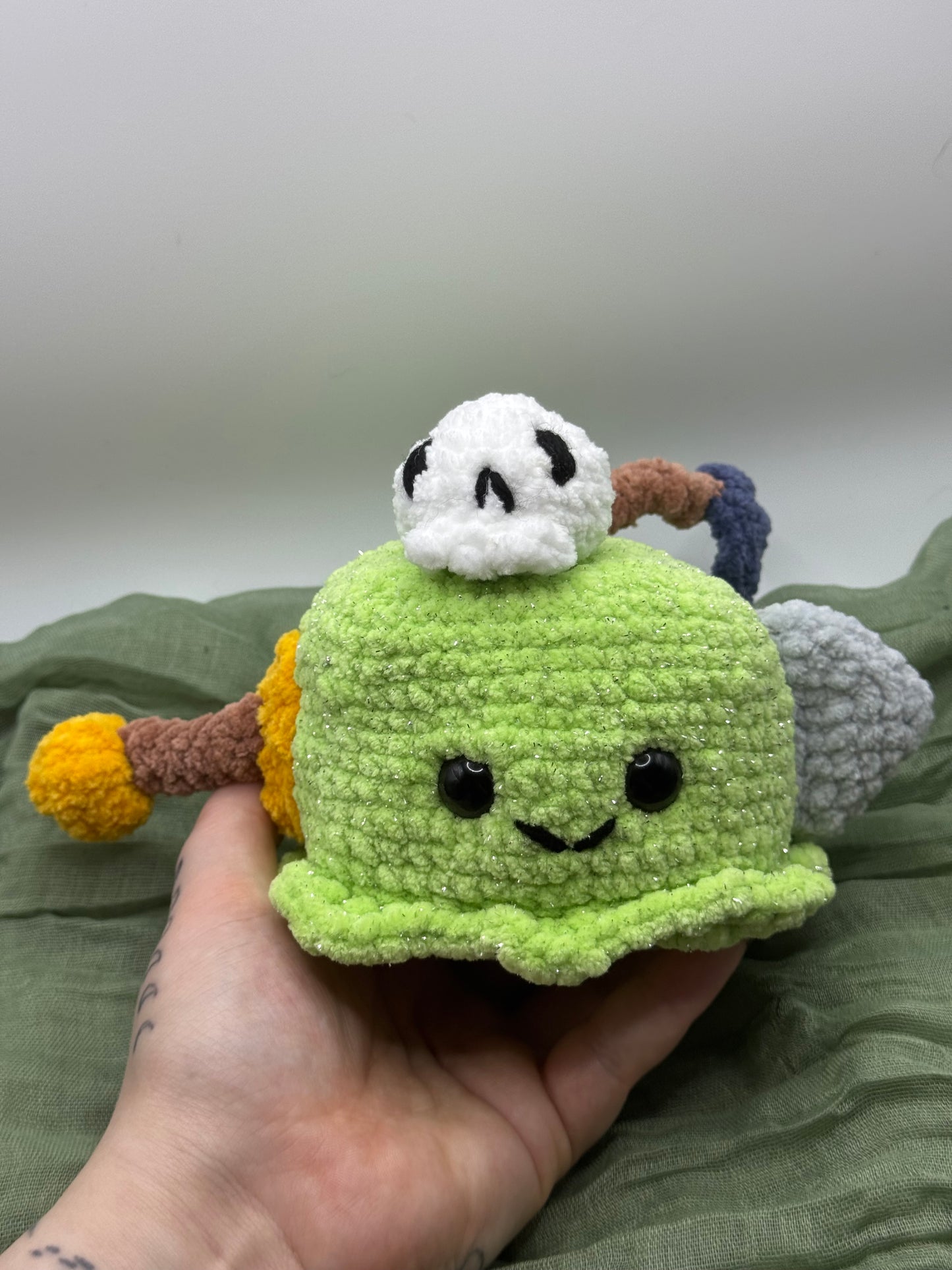 Gelatinous cube plushie pre-made