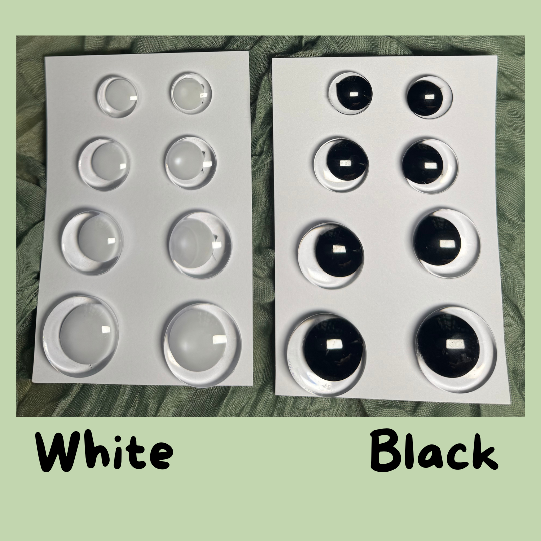 Rainbow SET of hand painted safety eyes 20-35mm