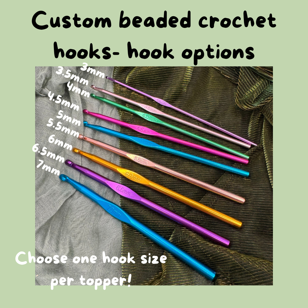 Acre woods bear characters crochet hook SET of 5