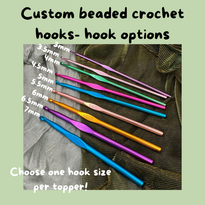 Acre woods bear characters crochet hook SET of 5