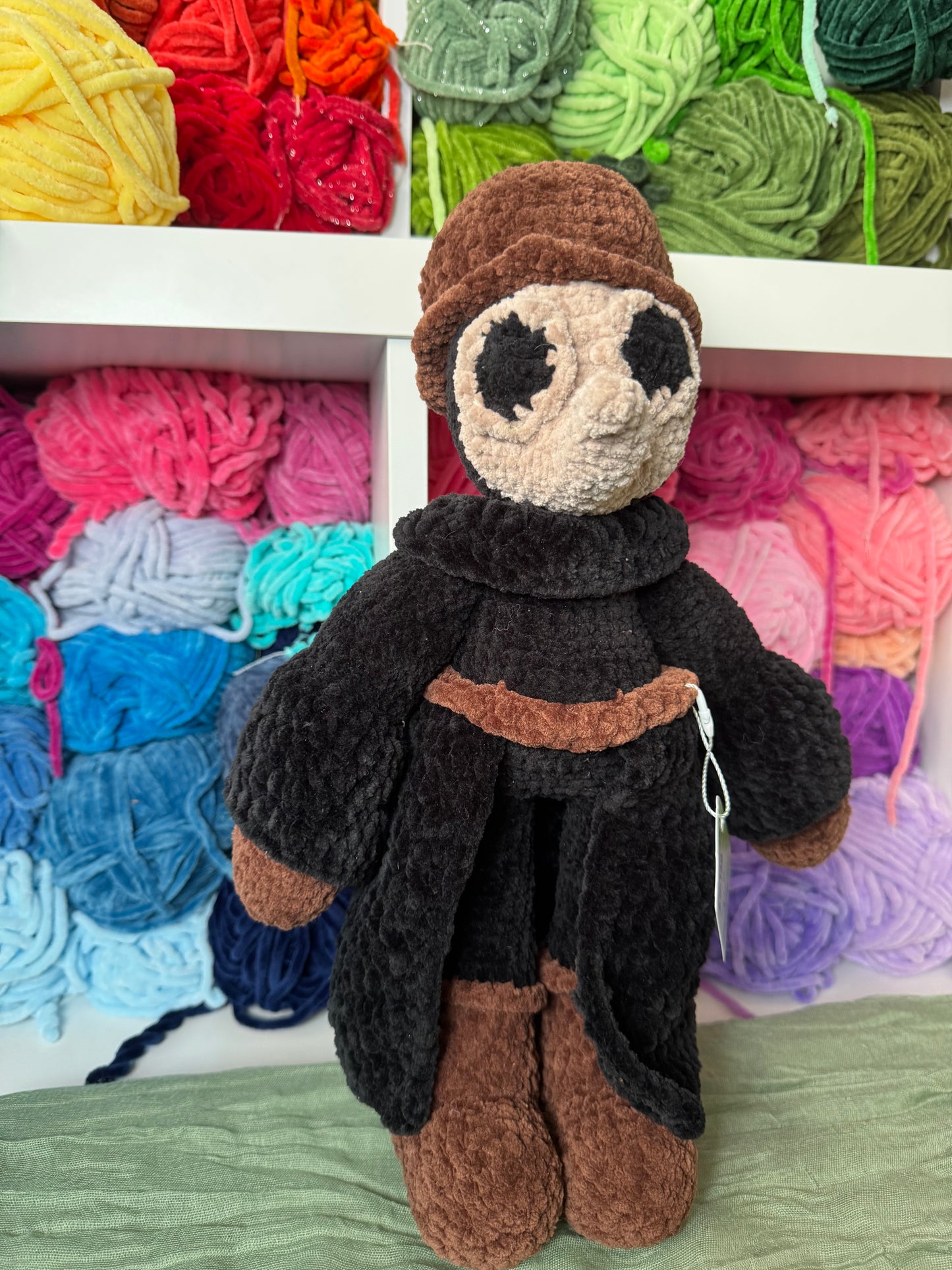 Plague doctor plushie pre-made