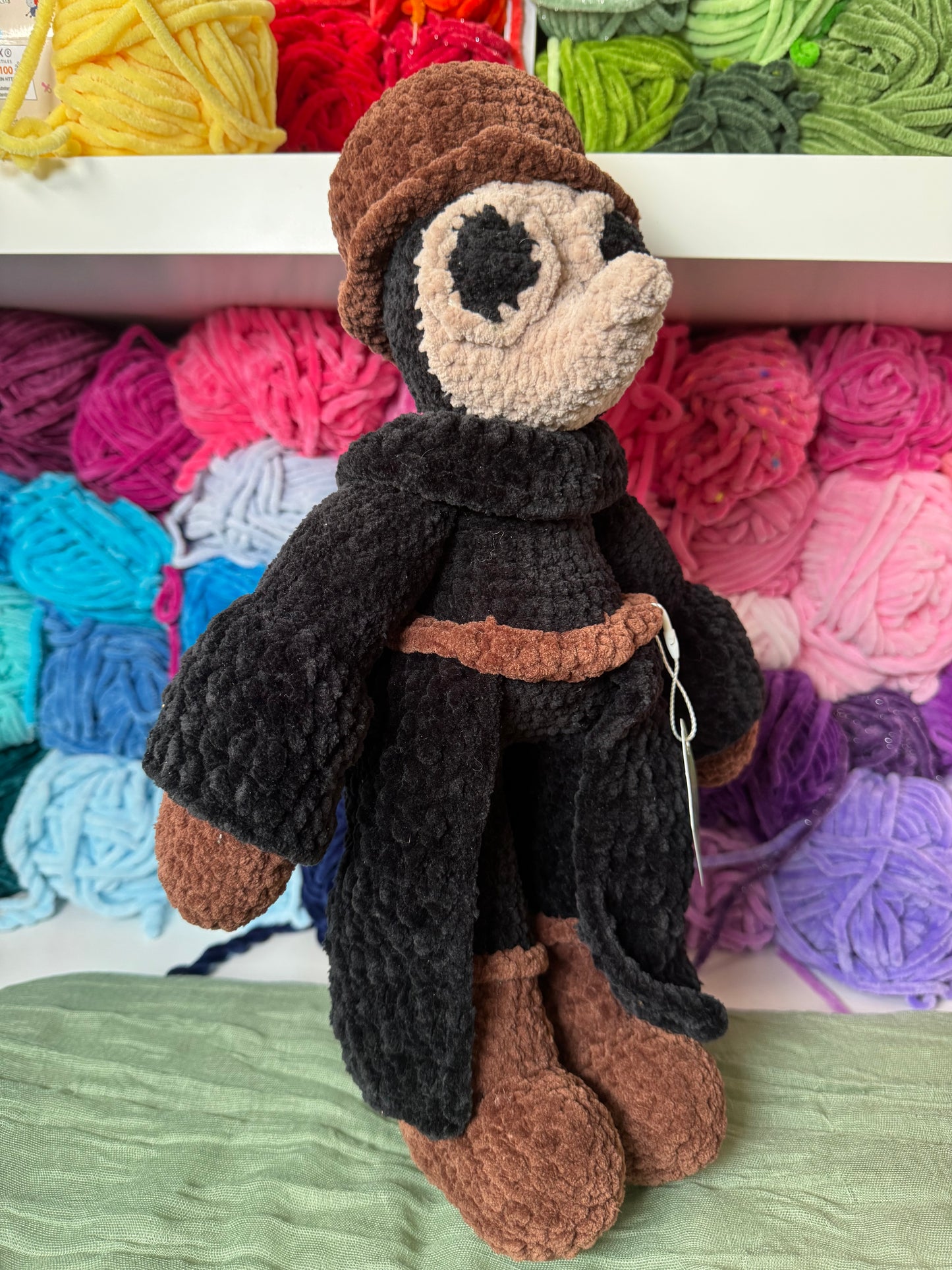 Plague doctor plushie pre-made