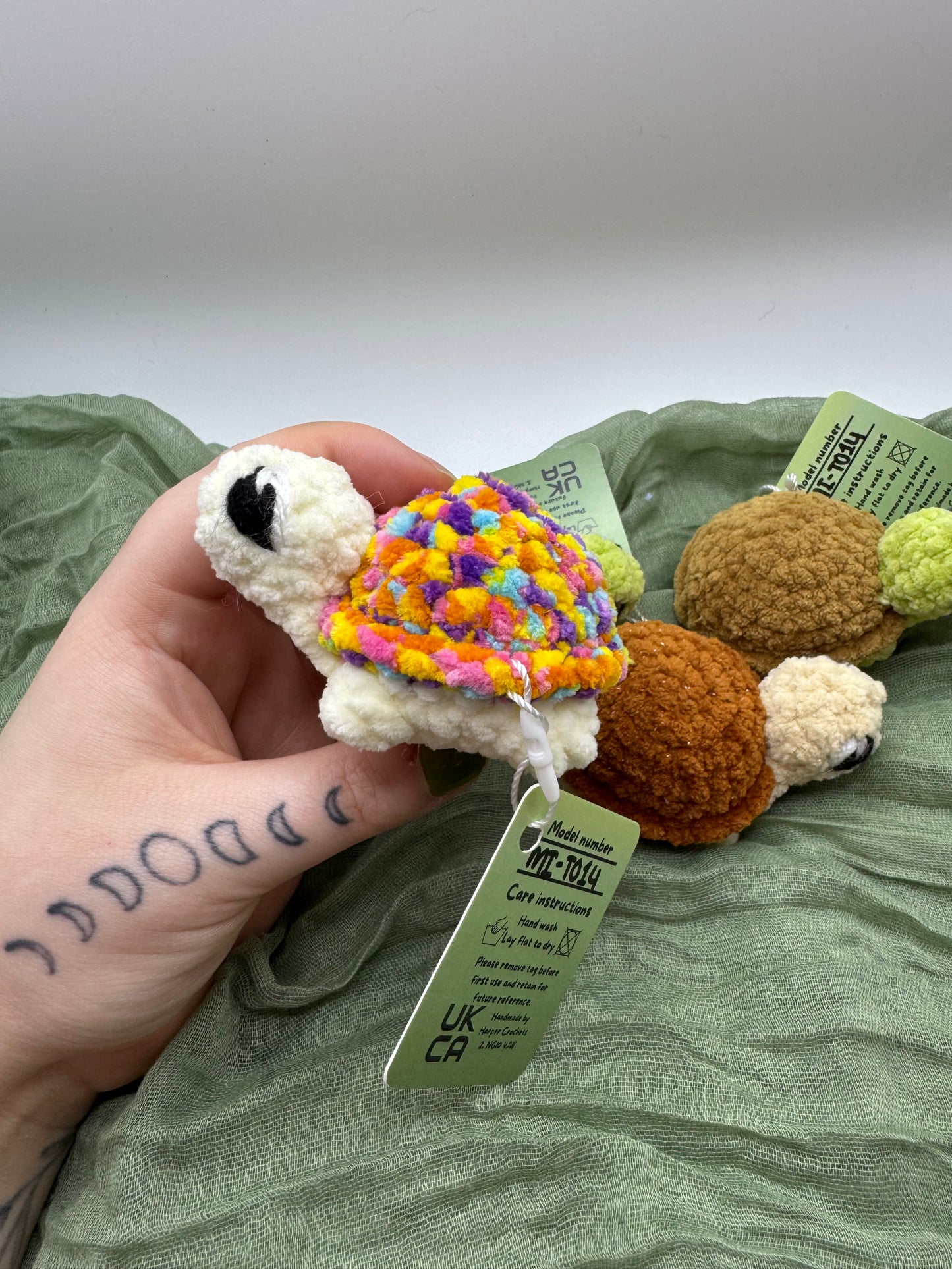 Turtle mini plushie pre-made