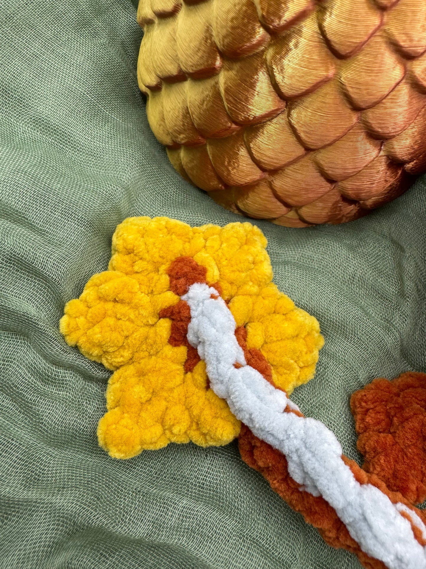 Baby dragon in an egg plushie pre-made