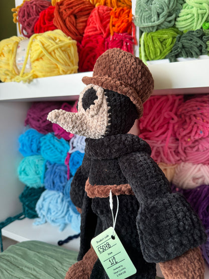 Plague doctor plushie pre-made