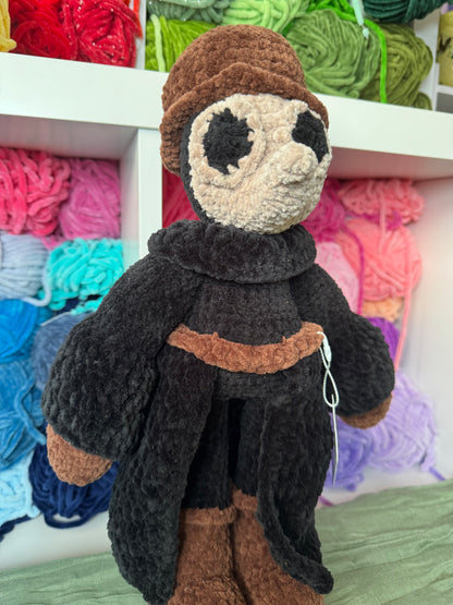 Plague doctor plushie pre-made