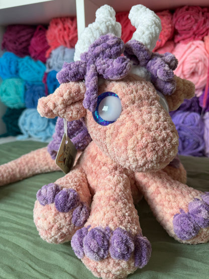 Coquette dragon plushie pre-made