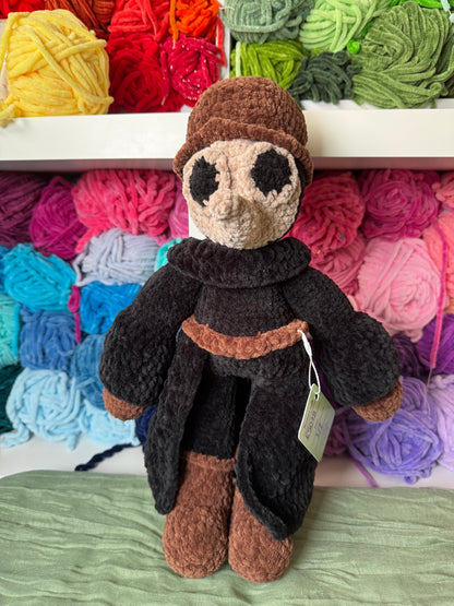 Plague doctor plushie pre-made