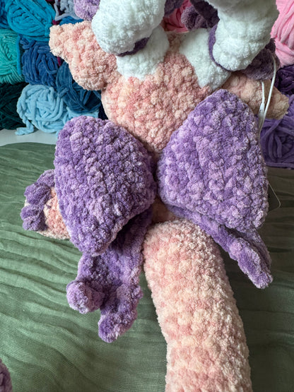 Coquette dragon plushie pre-made