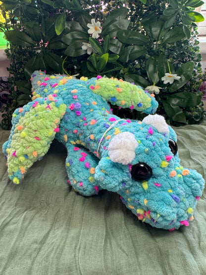 Jumbo dragon plushie pre-made