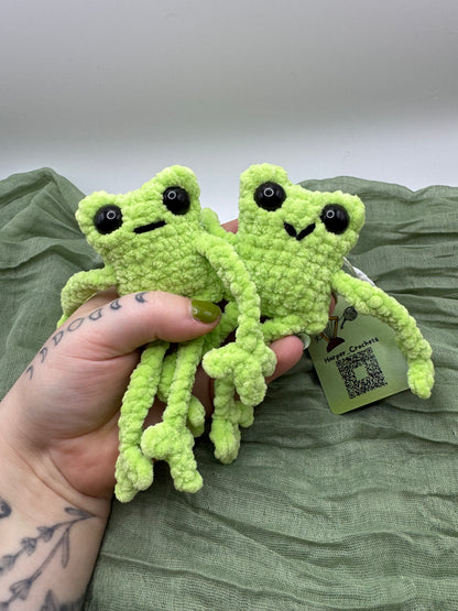 Leggy frog made to order crochet