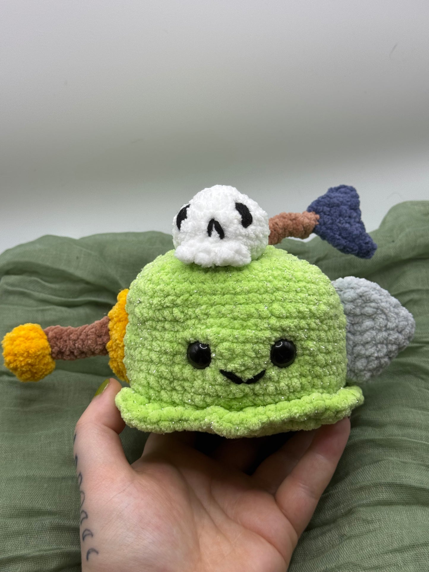 Gelatinous cube plushie pre-made