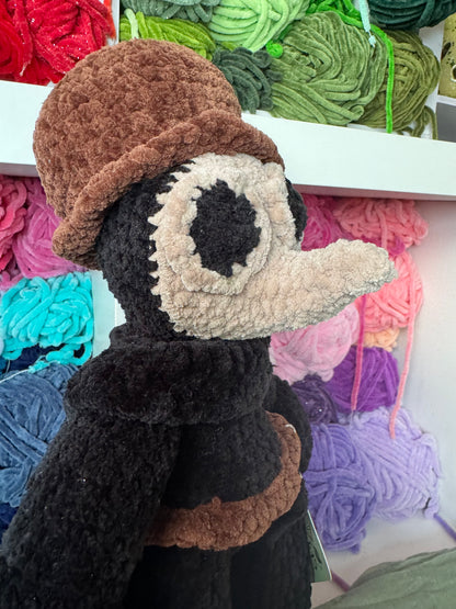 Plague doctor plushie pre-made