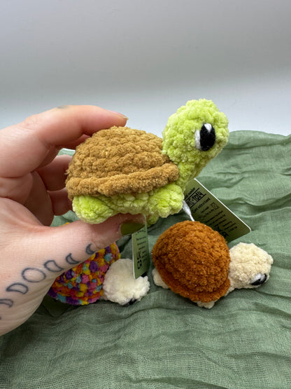 Turtle mini plushie pre-made