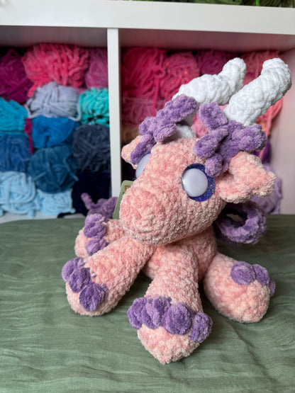 Coquette dragon plushie pre-made