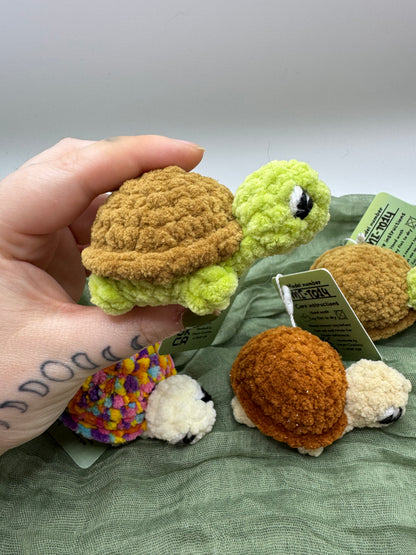 Turtle mini plushie pre-made
