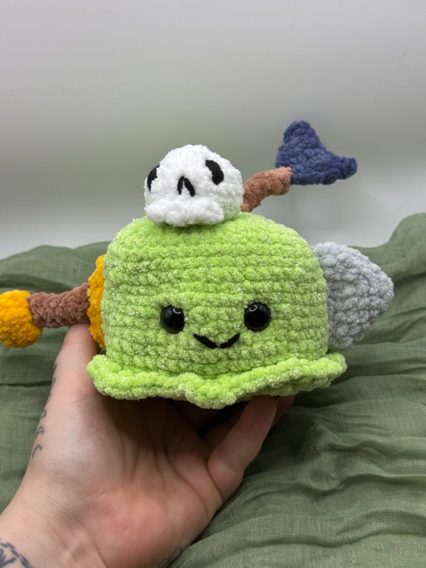 Gelatinous cube plushie pre-made
