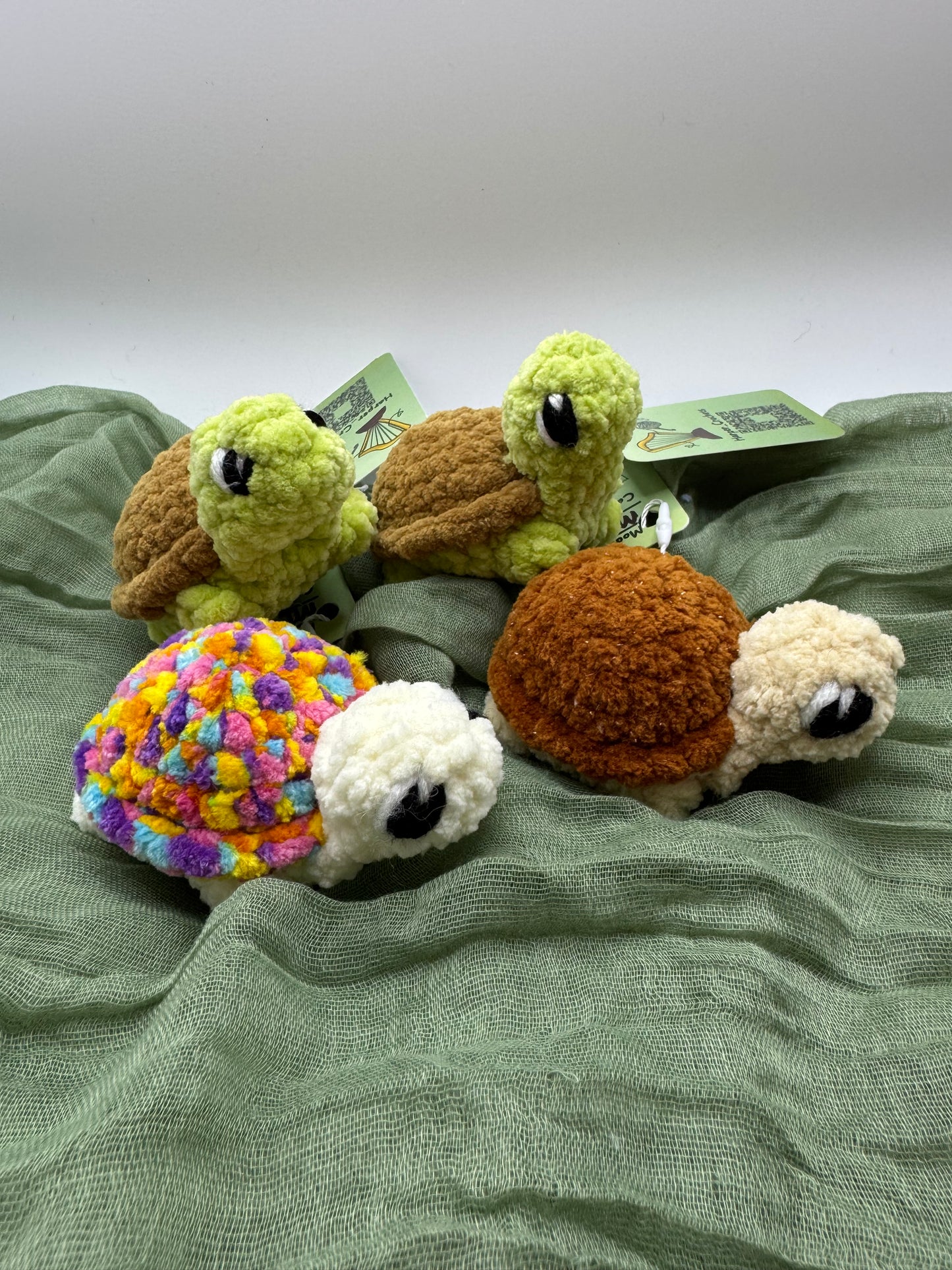 Turtle mini plushie pre-made