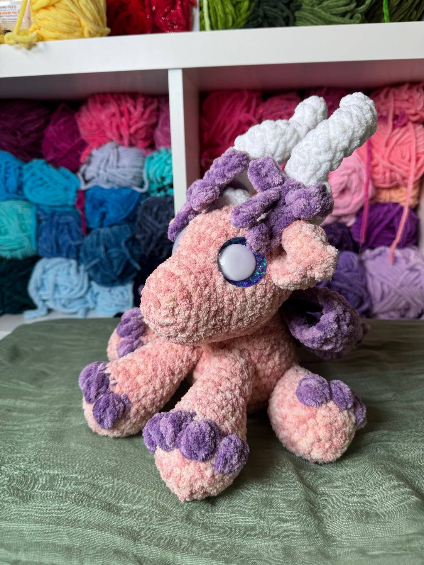 Coquette dragon plushie pre-made
