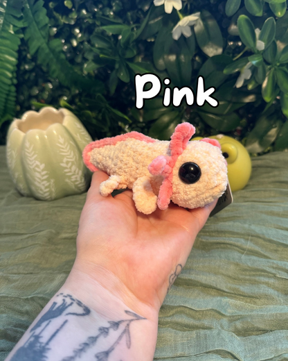Axolotl plushie made to order crochet