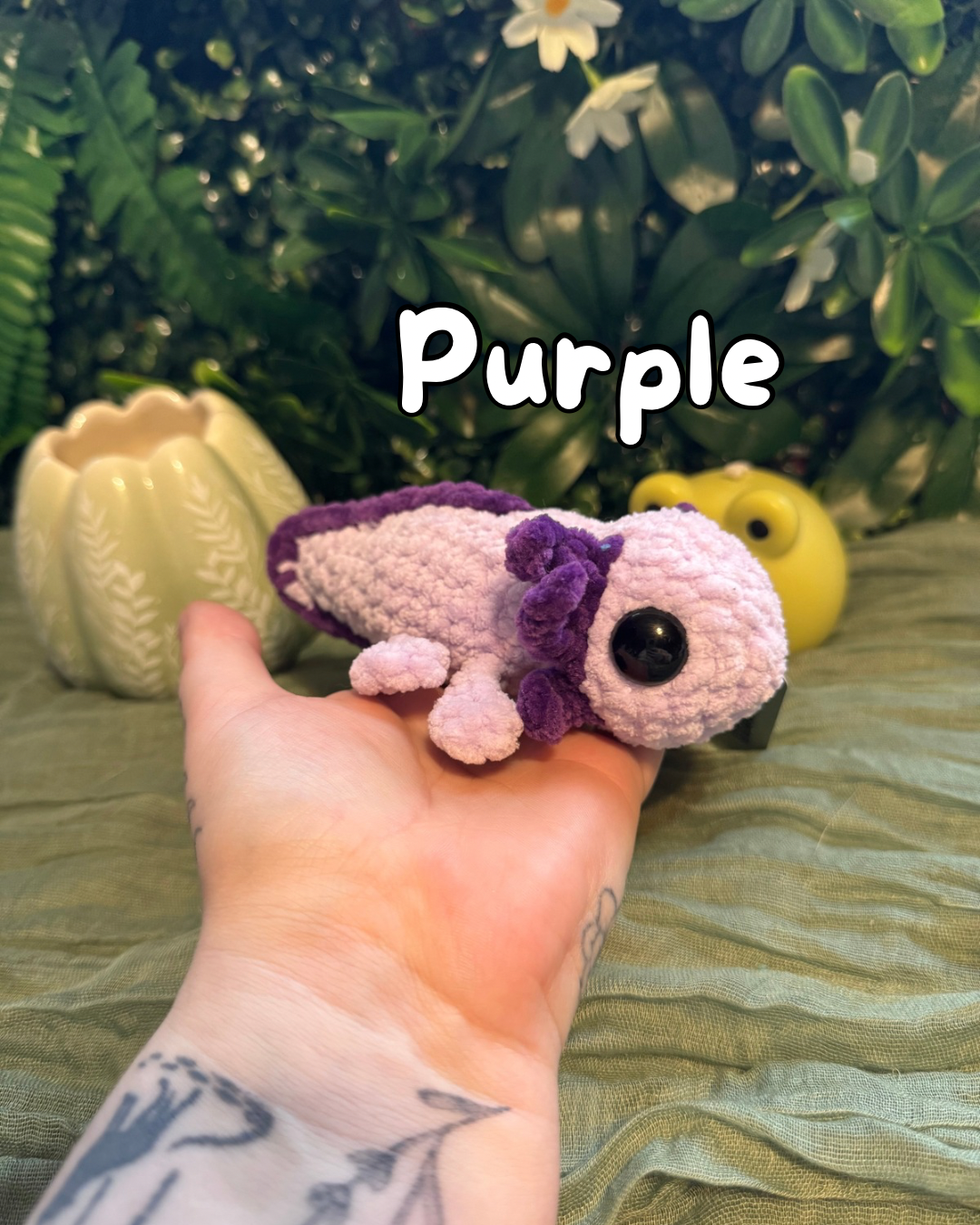 Axolotl plushie made to order crochet
