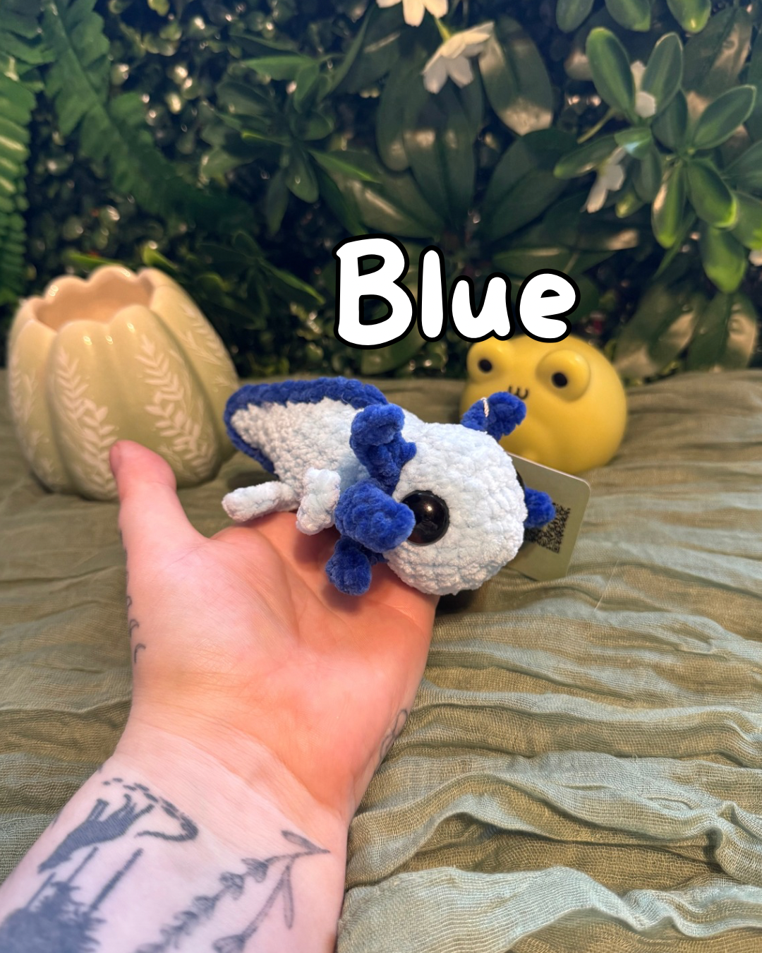 Axolotl plushie made to order crochet