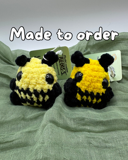 Small bee plushie made to order crochet