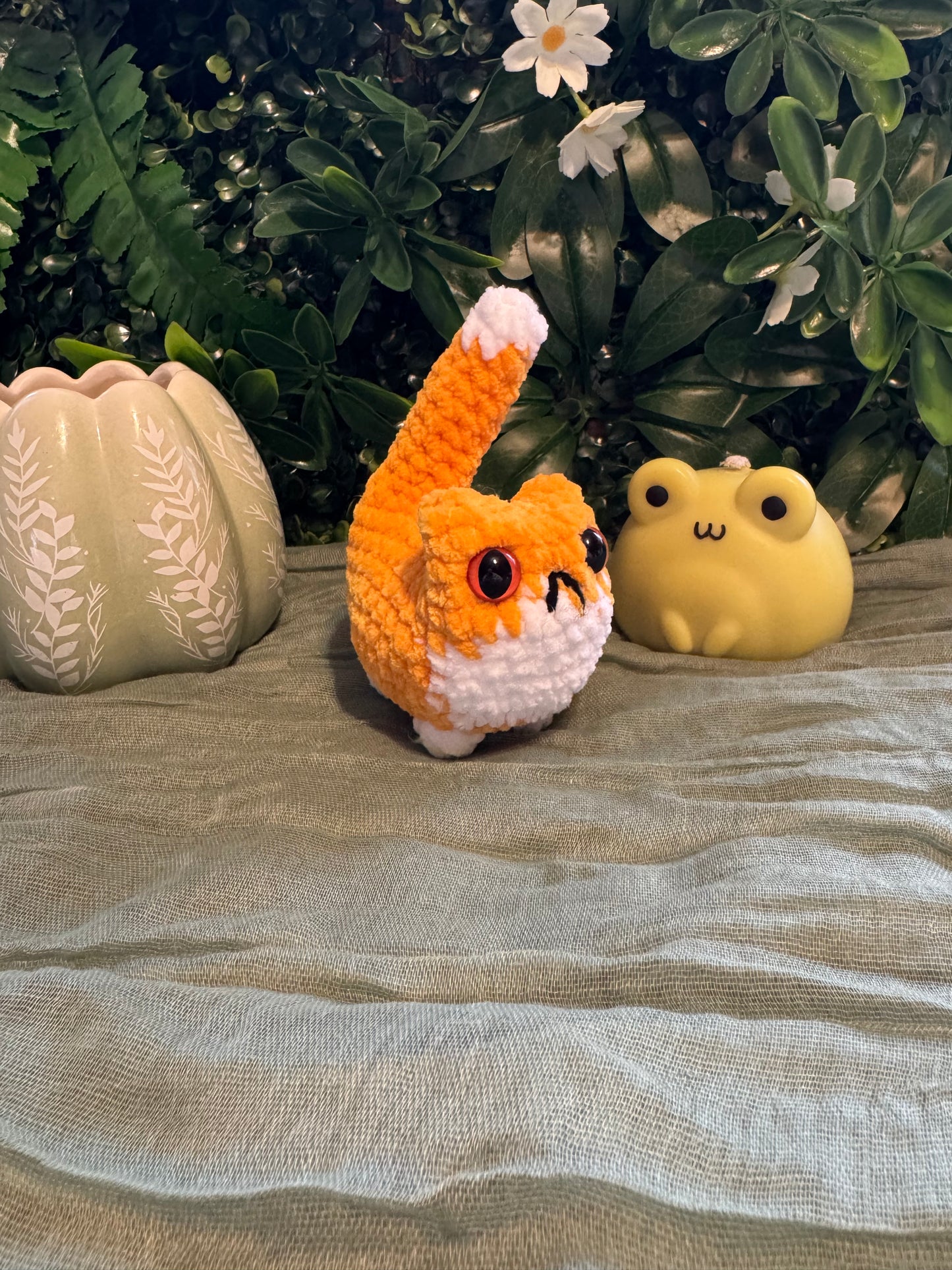 Cat plushie made to order crochet