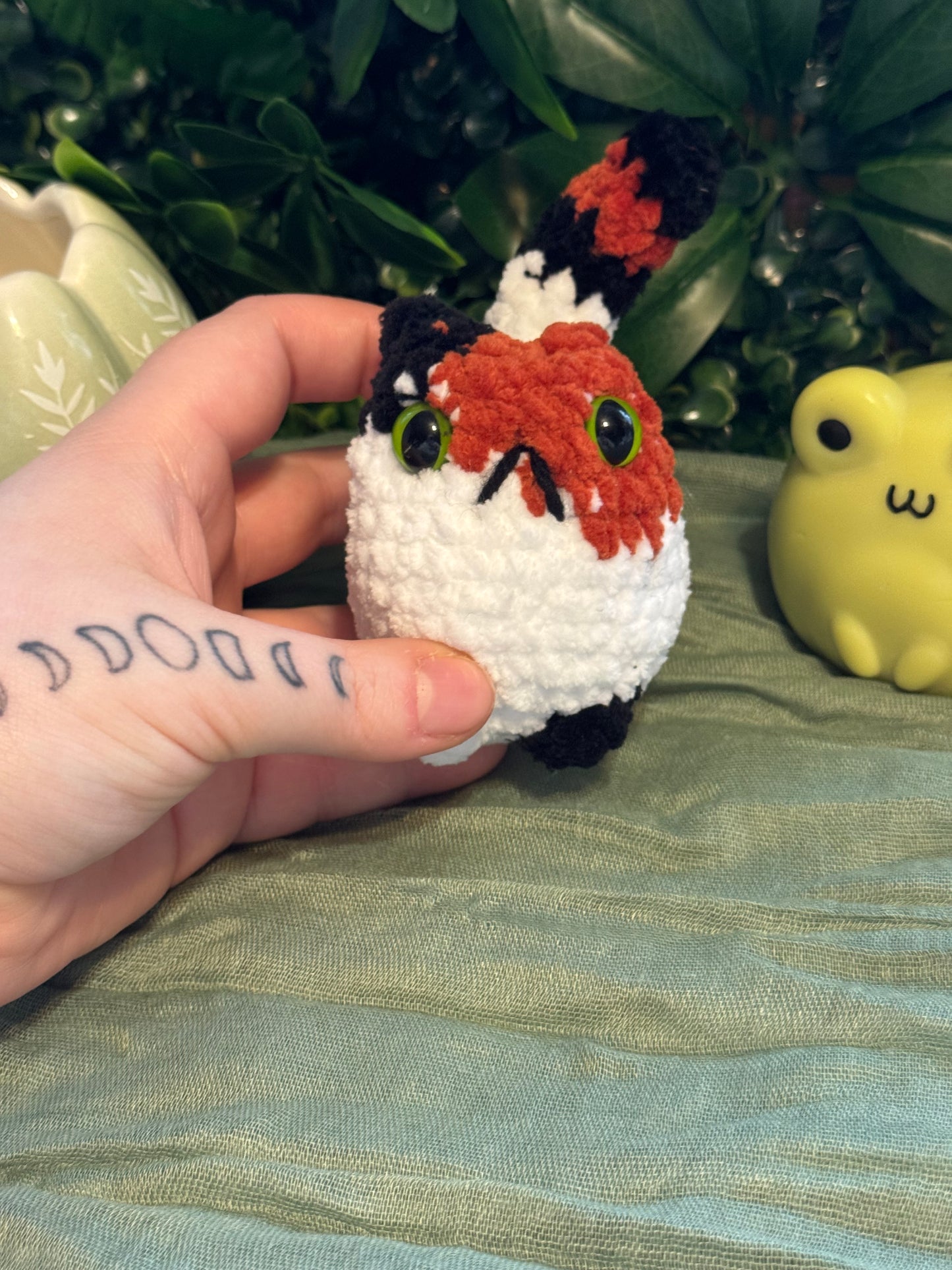 Cat plushie made to order crochet