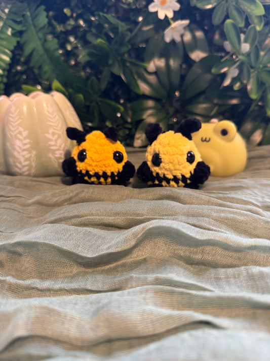 Small bee plushie made to order crochet
