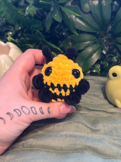 Small bee plushie made to order crochet