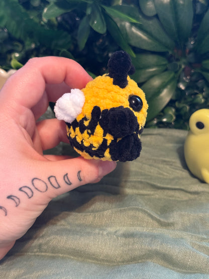 Small bee plushie made to order crochet