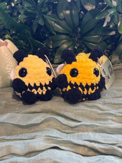 Large bee plushie made to order crochet
