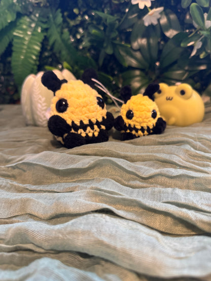 Large bee plushie made to order crochet