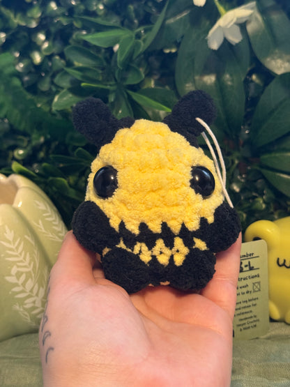 Large bee plushie made to order crochet