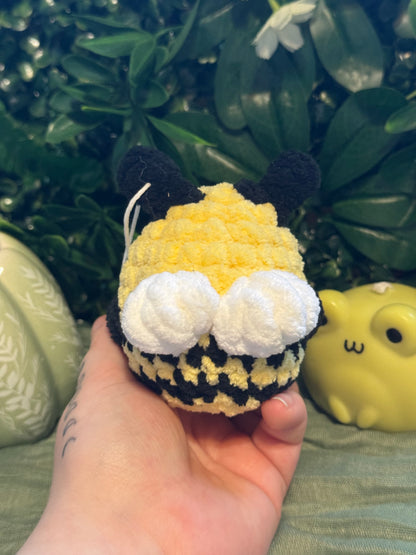 Large bee plushie made to order crochet