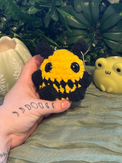 Large bee plushie made to order crochet