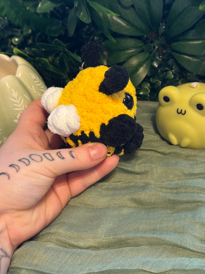 Large bee plushie made to order crochet