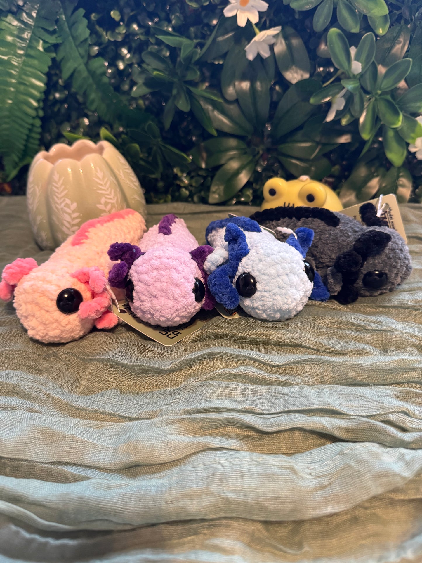 Axolotl plushie made to order crochet