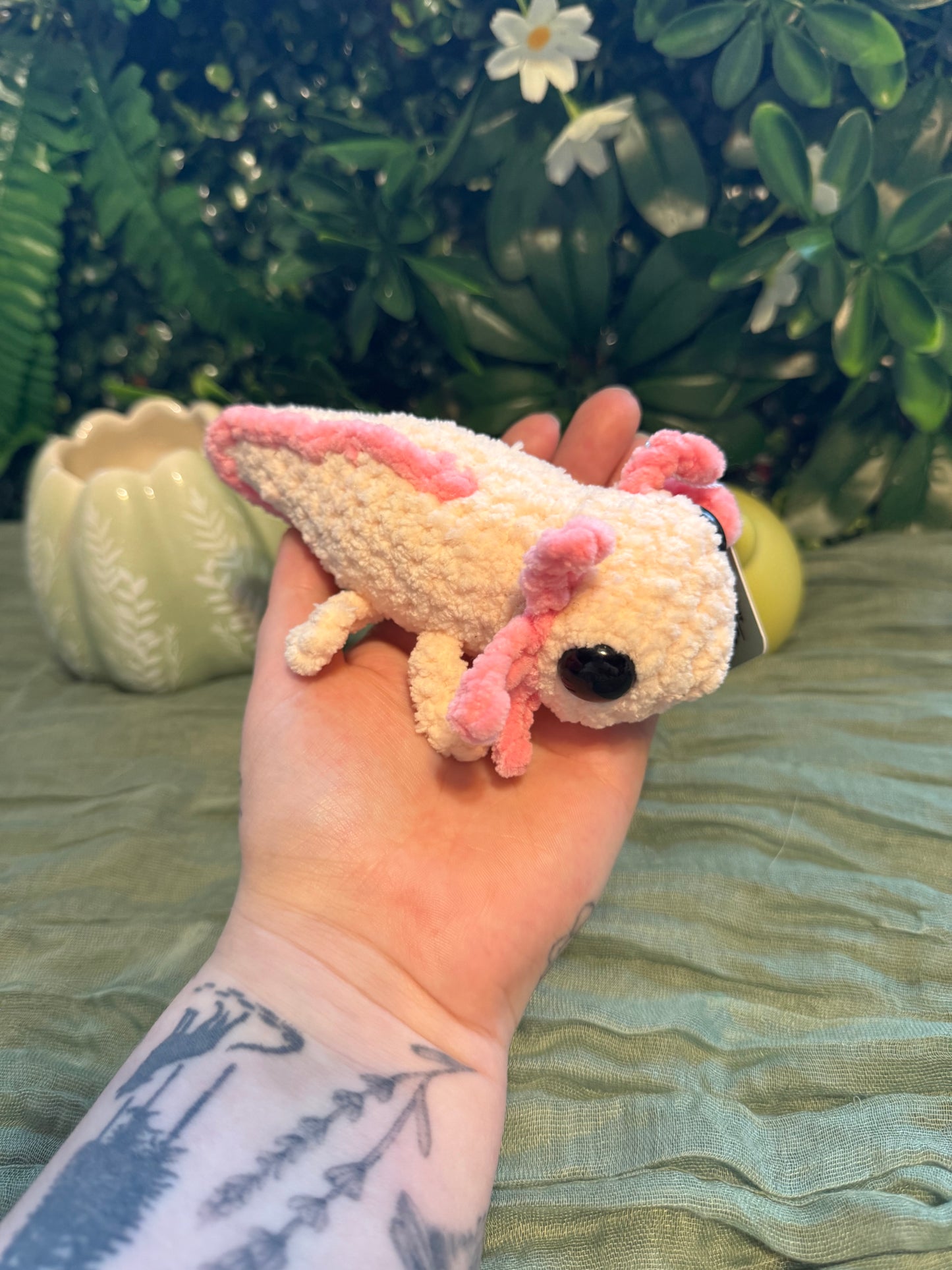 Axolotl plushie made to order crochet